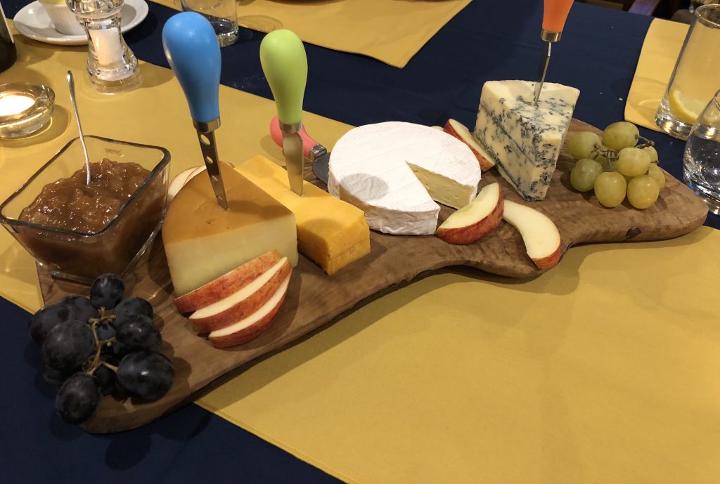 The nightly cheeseboard is spectacular