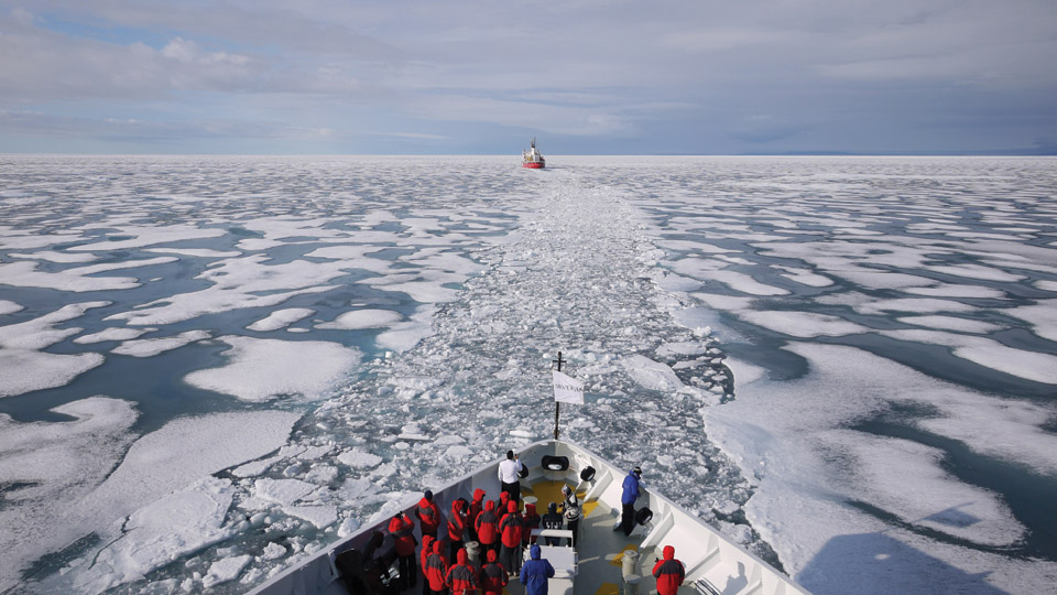 Silversea in Northwest passage